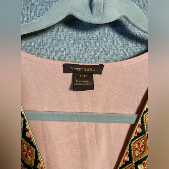 Anthropologie Vineet Bahl Embroidered Maxi Dress Size XSP - Picture 5 of 12